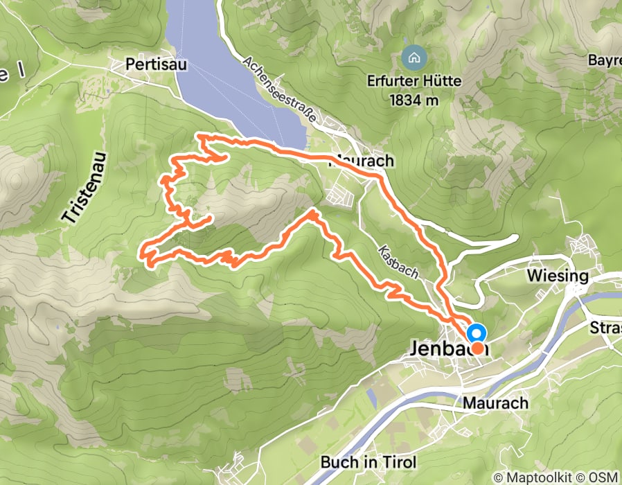 Karte der Tour