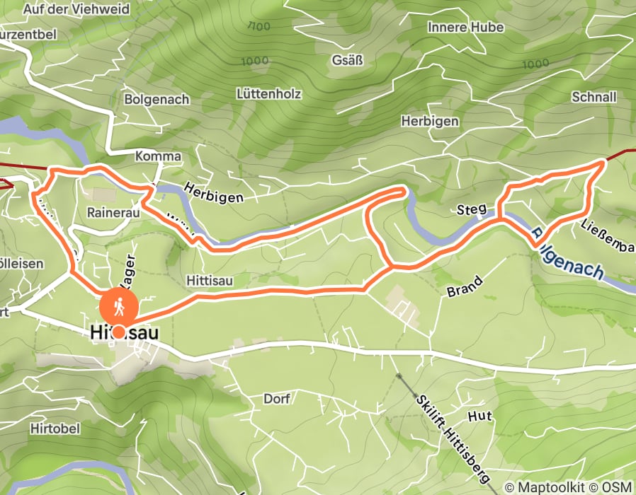 Karte der Tour