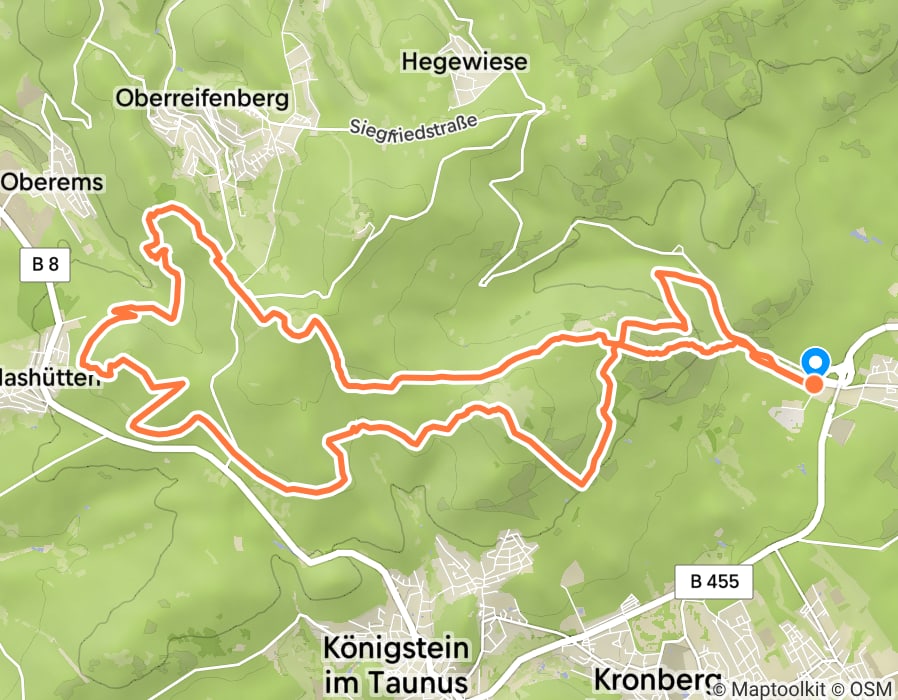 Karte der Tour