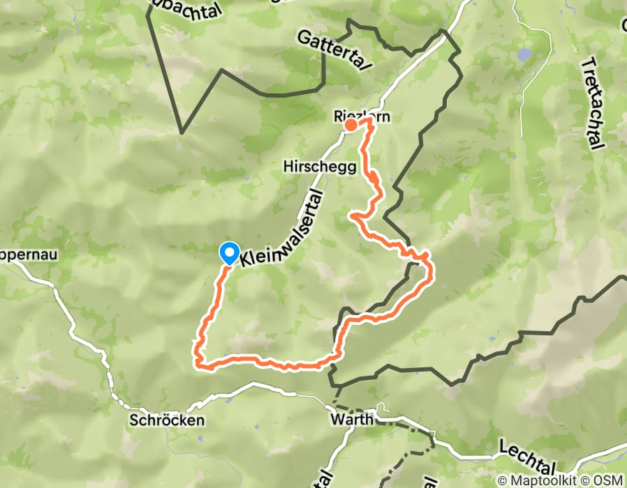 Karte der Tour