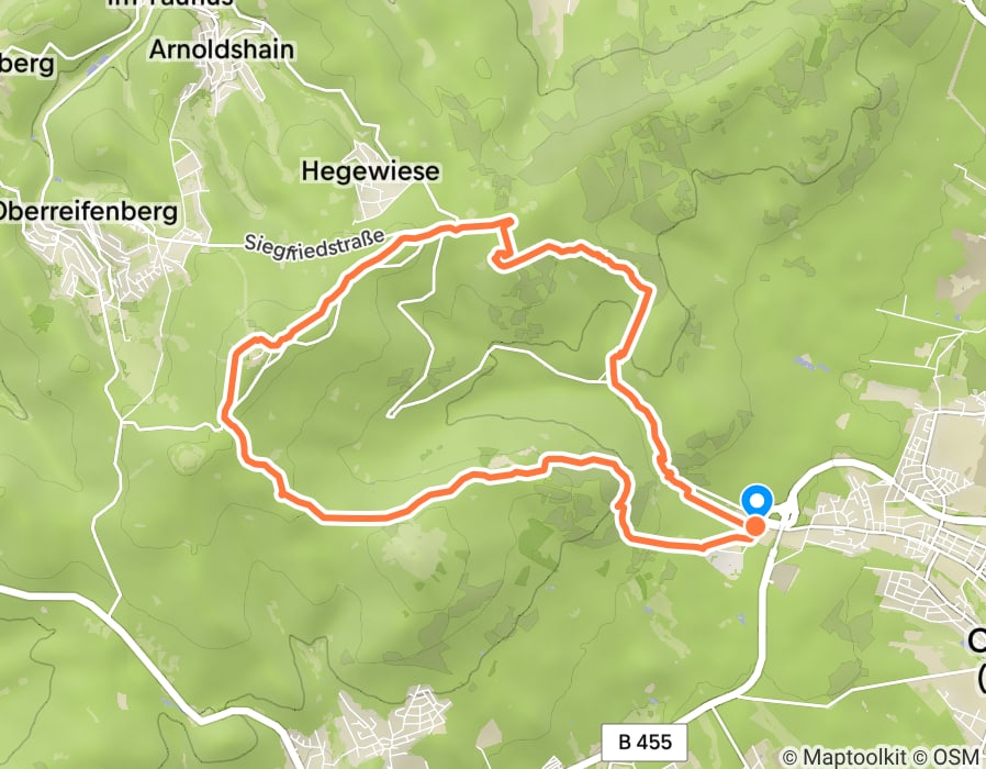 Karte der Tour