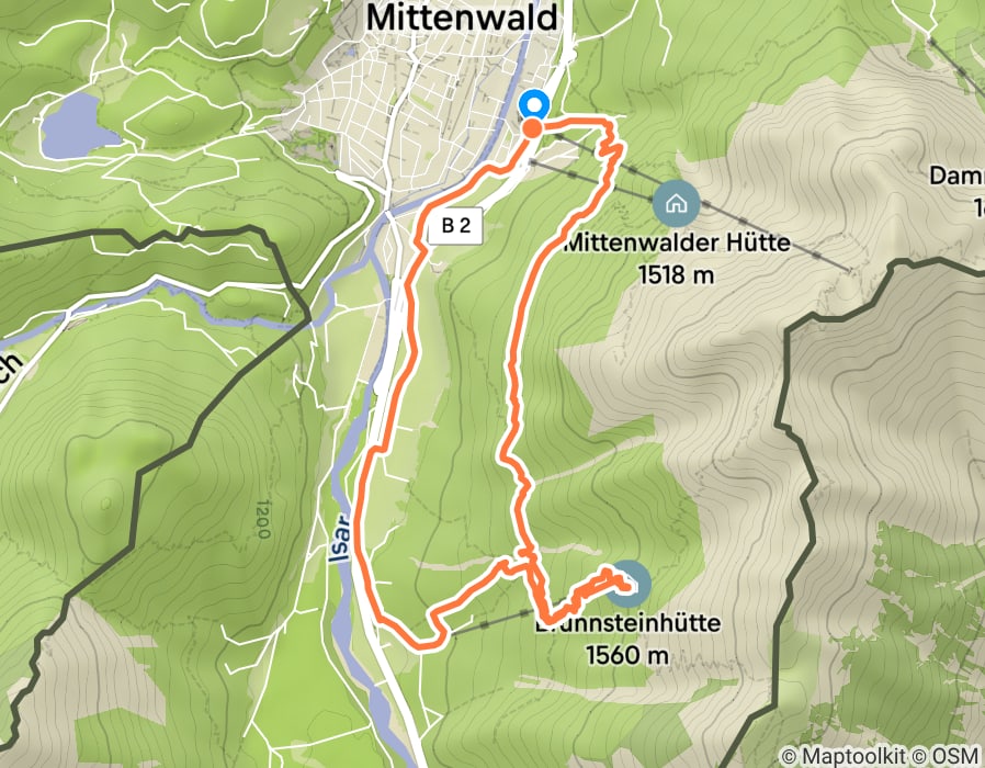 Karte der Tour