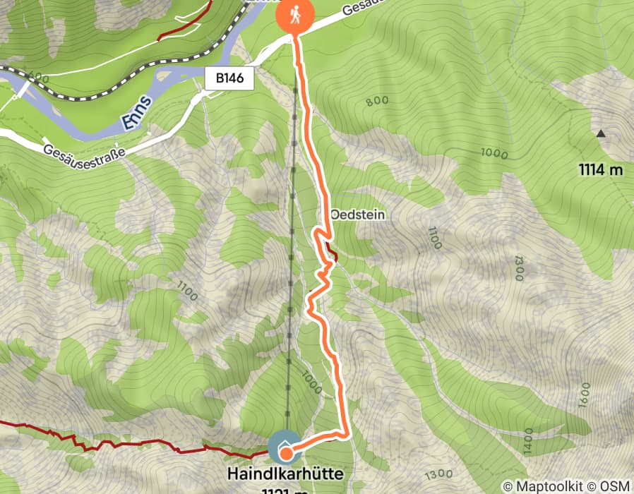 Karte der Tour