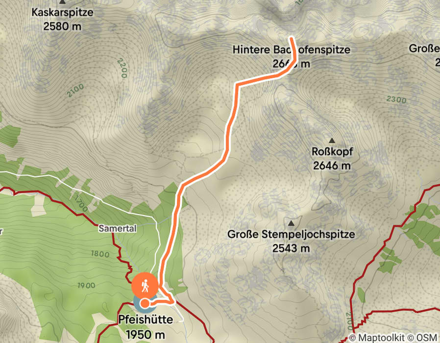 Karte der Tour