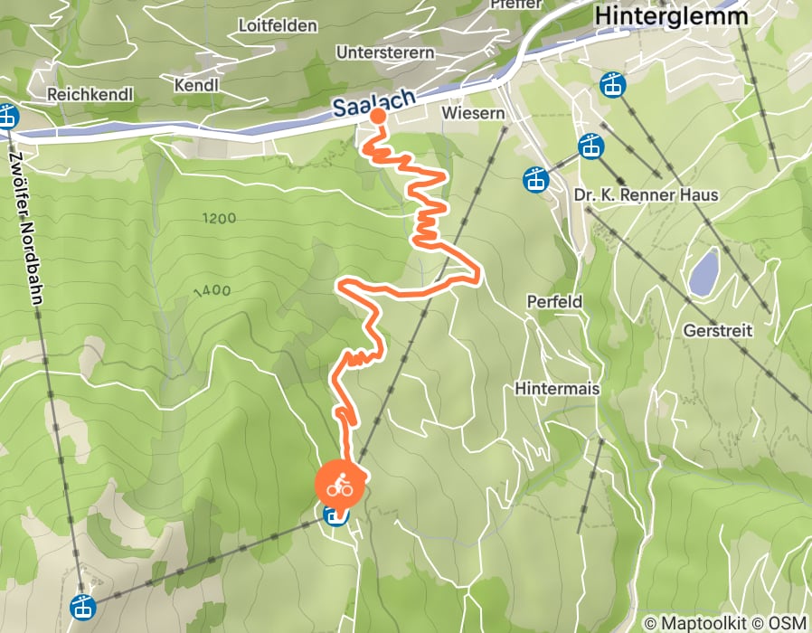 Karte der Tour