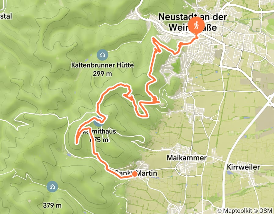 Karte der Tour