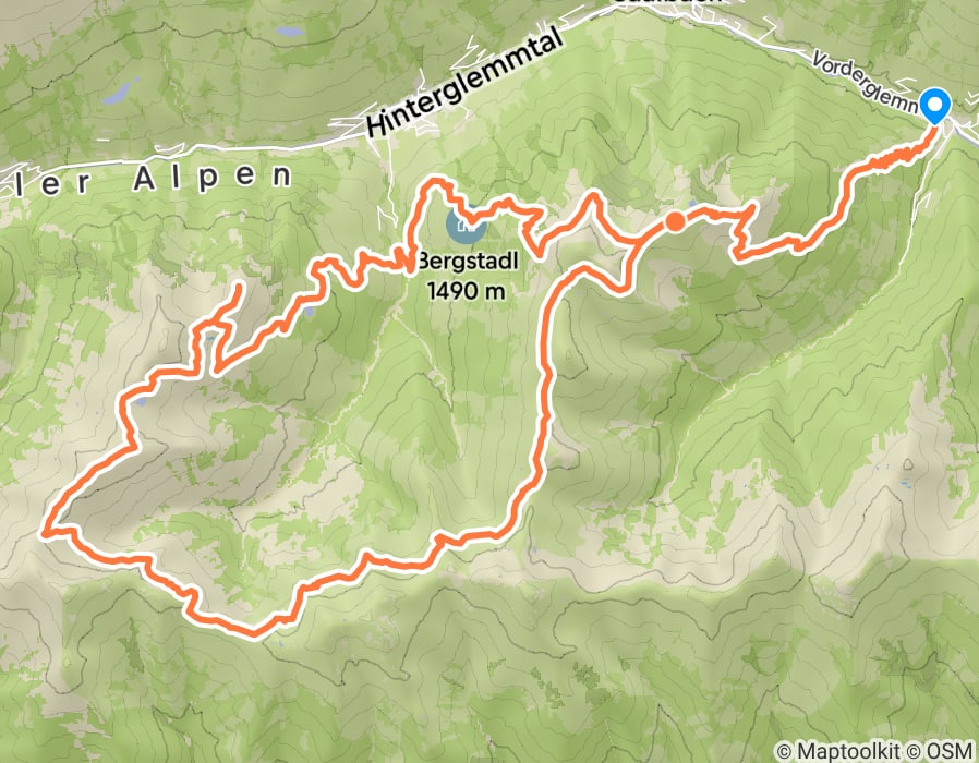 Karte der Tour