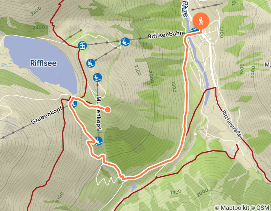 Karte der Tour