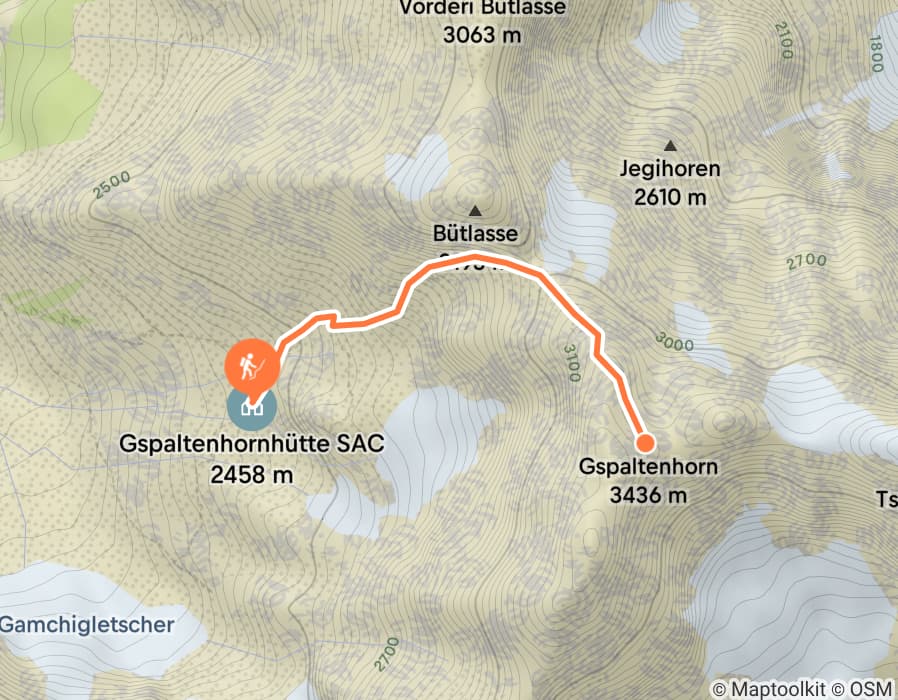 Karte der Tour