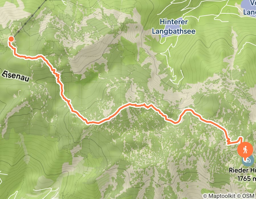 Karte der Tour