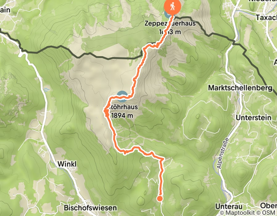 Karte der Tour