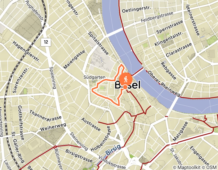 Karte der Tour
