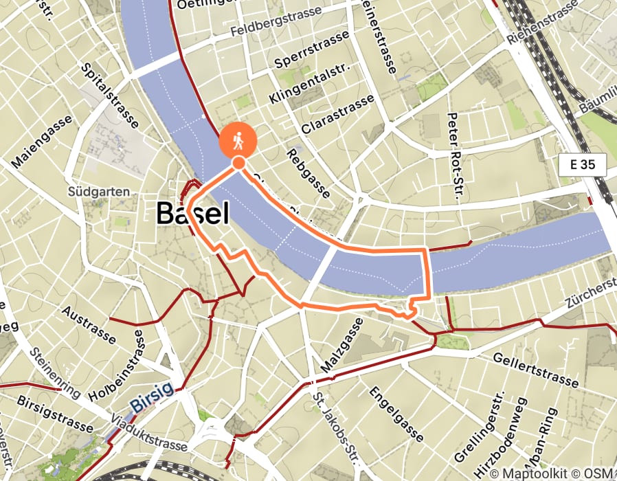 Karte der Tour