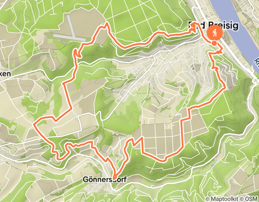 Karte der Tour