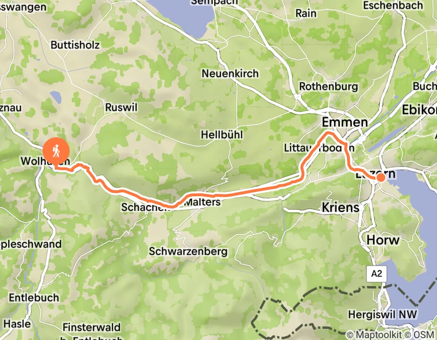 Karte der Tour