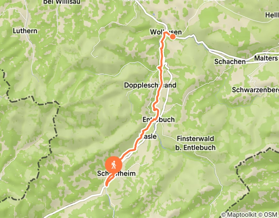 Karte der Tour