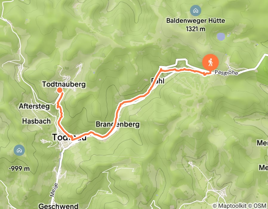 Karte der Tour