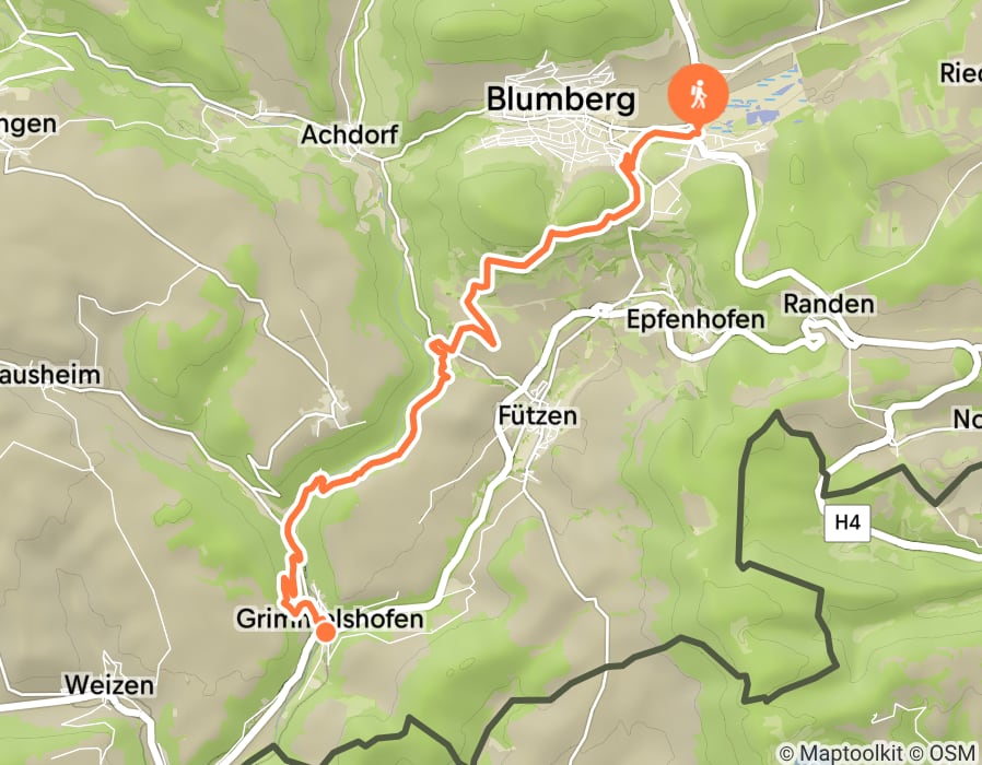 Karte der Tour