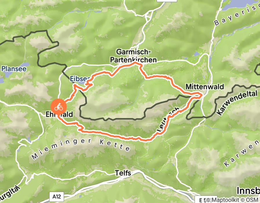 Karte der Tour