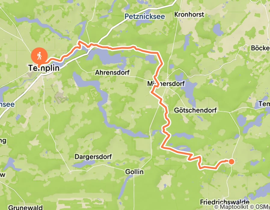 Karte der Tour