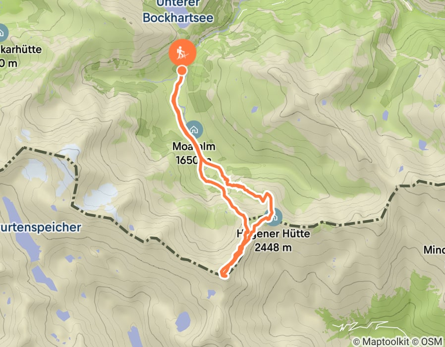 Karte der Tour