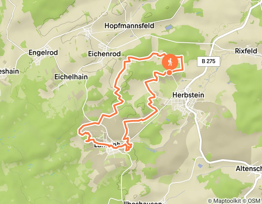 Karte der Tour