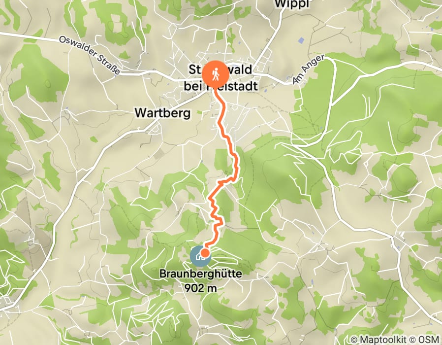 Karte der Tour