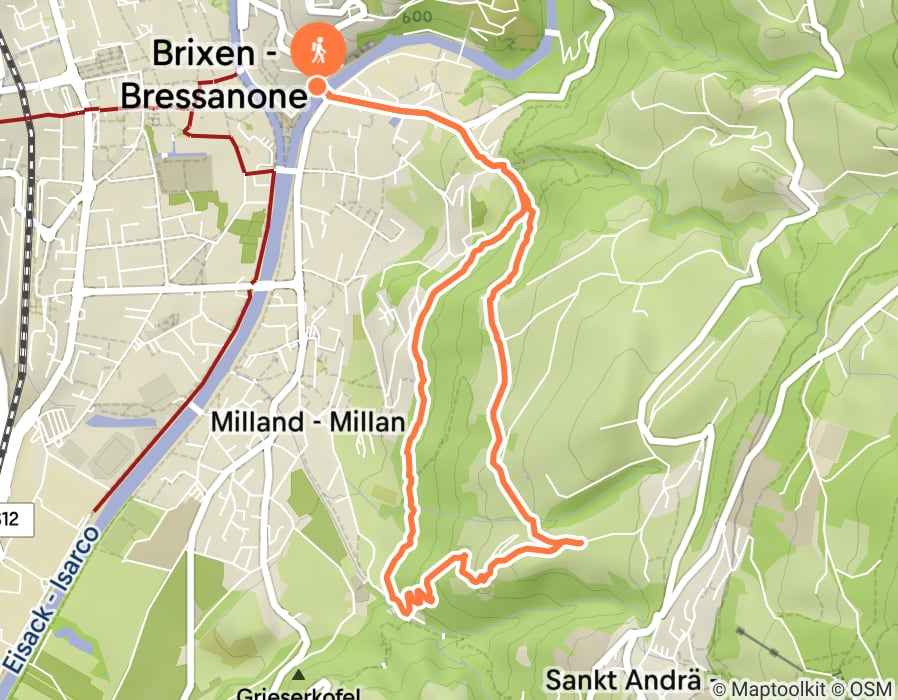 Karte der Tour