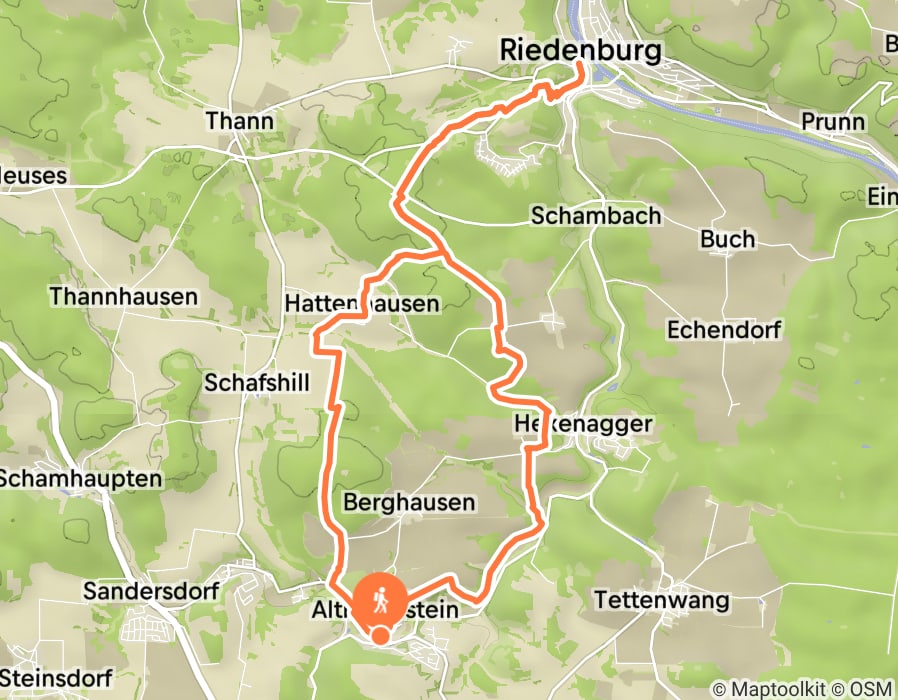 Karte der Tour