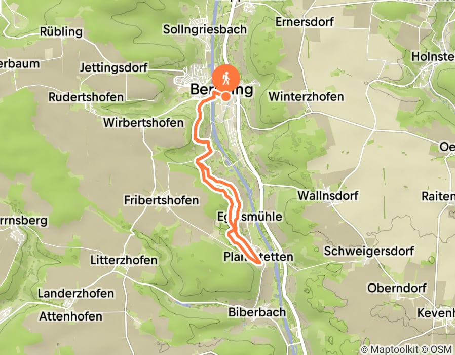 Karte der Tour