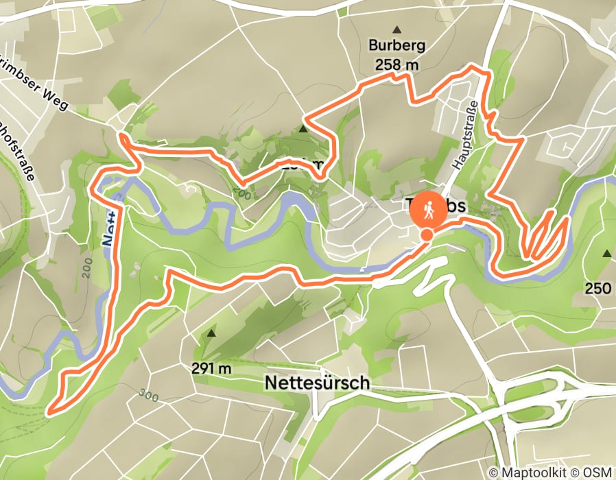Karte der Tour