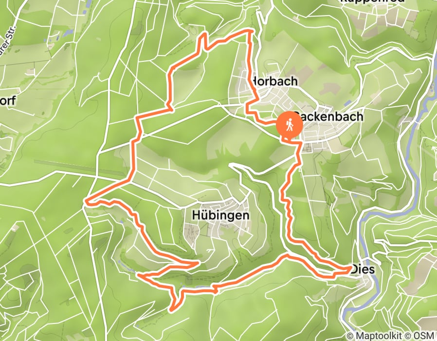 Karte der Tour