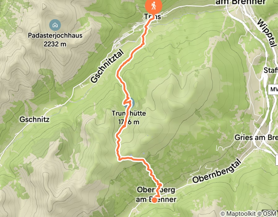 Karte der Tour