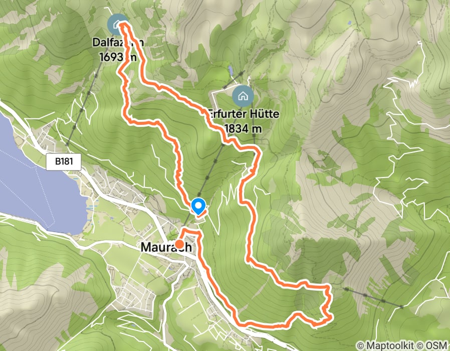 Karte der Tour