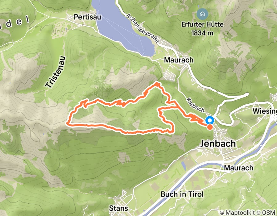 Karte der Tour