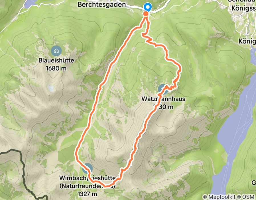 Karte der Tour