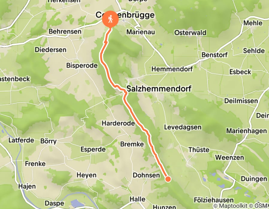Karte der Tour