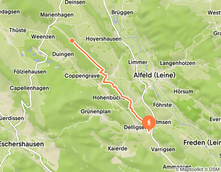 Karte der Tour