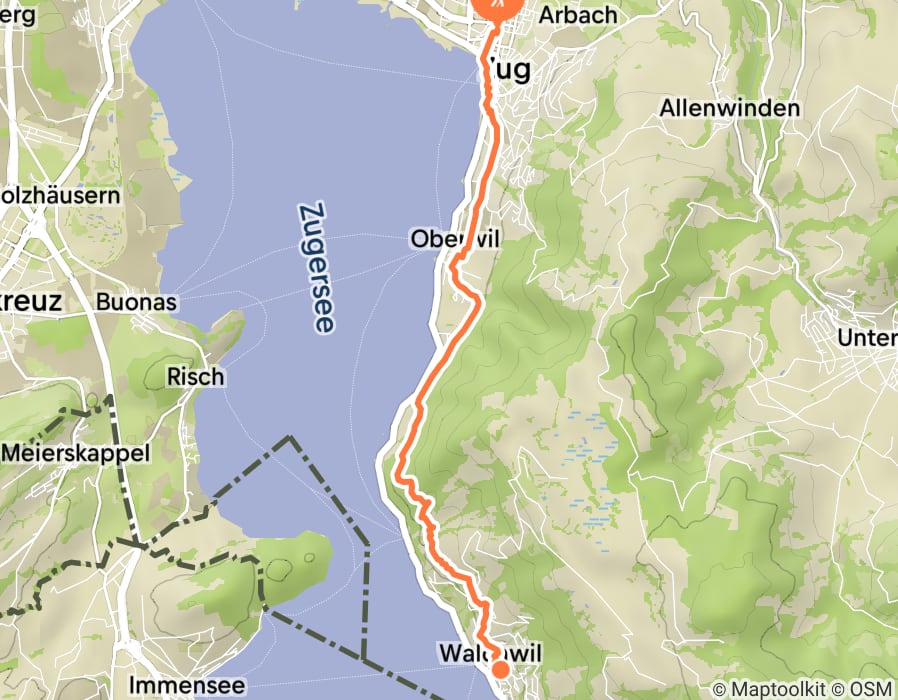 Karte der Tour