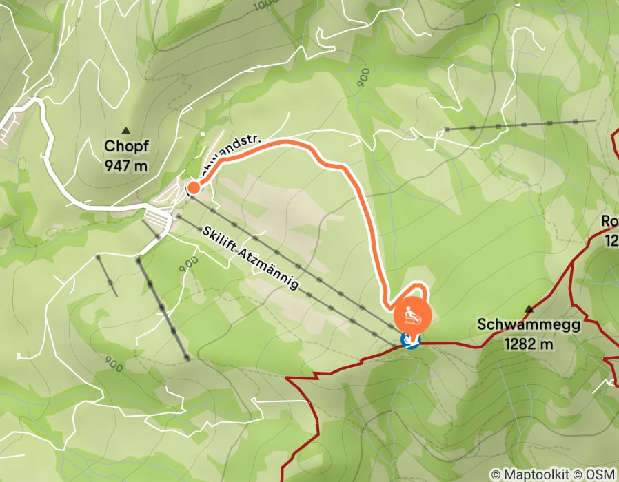 Karte der Tour