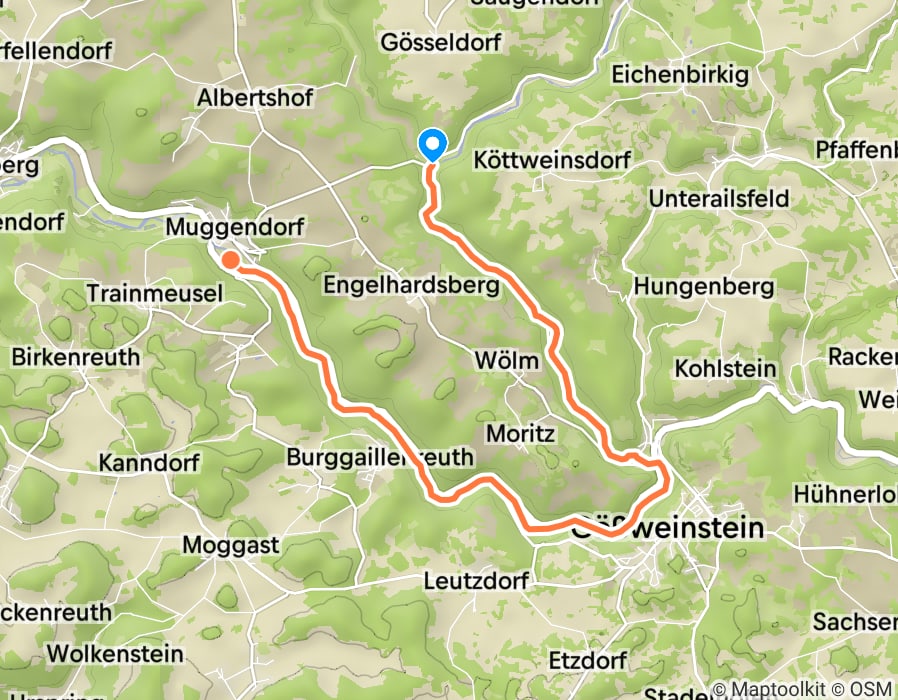 Karte der Tour