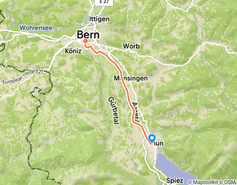 Karte der Tour