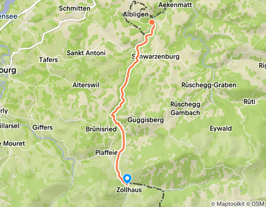 Karte der Tour