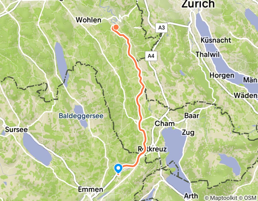 Karte der Tour