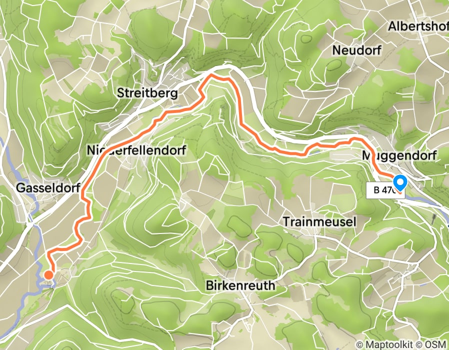 Karte der Tour