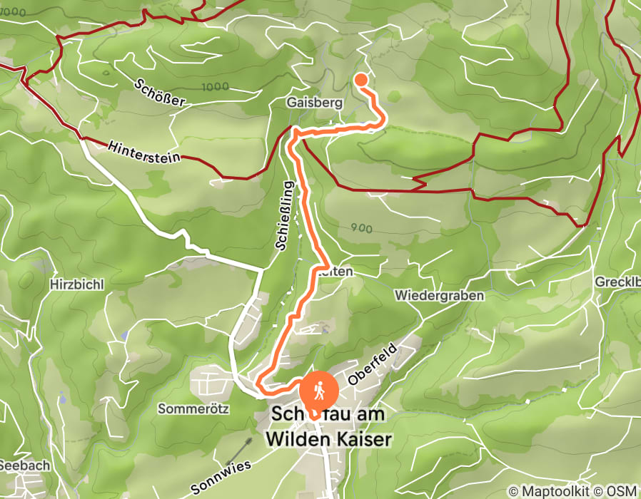 Karte der Tour