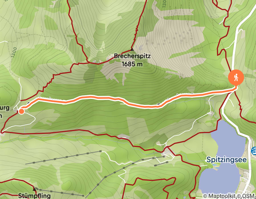 Karte der Tour
