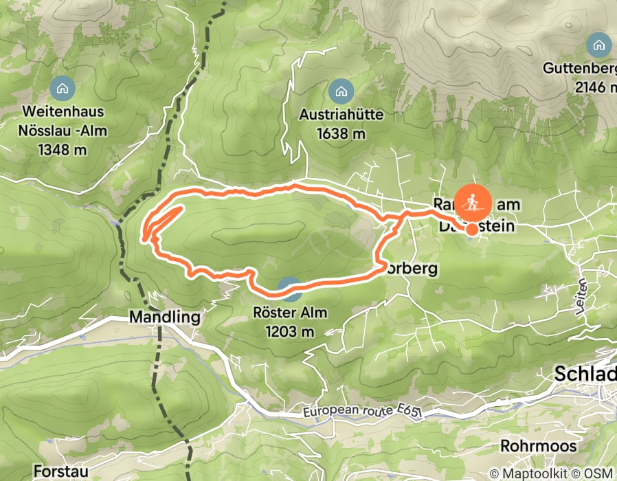 Karte der Tour