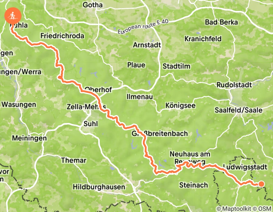 Karte der Tour