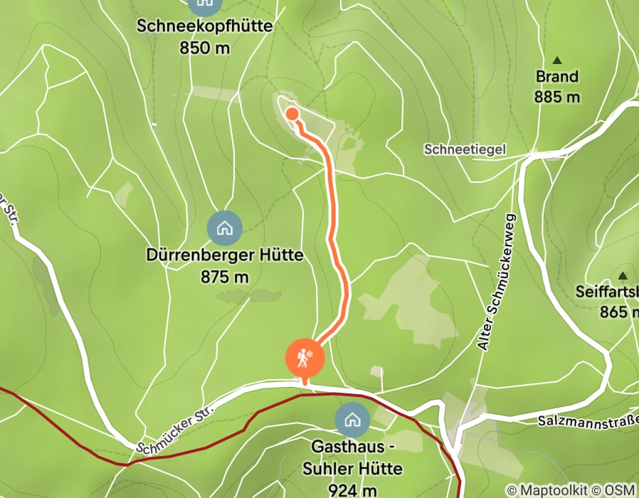Karte der Tour